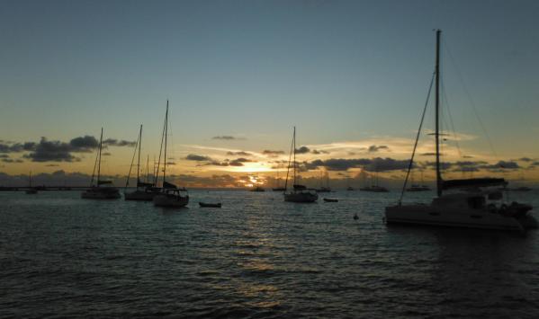 Coucher de soleil à Anegada