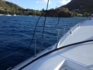 Les Saintes - Bas hauban cassé !